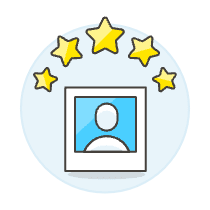 Avatar Frame Star 1 Illustration from UX Colors Set