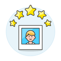 Avatar Frame Star 2 Illustration from UX Colors Set