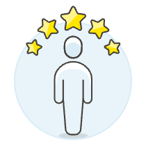 Avatar Neutral Star Illustration from UX Colors Set