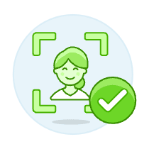 Avatar Green Check 1 4 Illustration from UX Colors Set