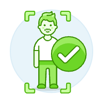 Avatar Green Check 2 2 Illustration from UX Colors Set