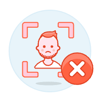 Avatar Red Remove 1 3 Illustration from UX Colors Set