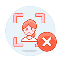 Avatar Red Remove 1 4 Illustration from UX Colors Set