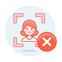 Avatar Red Remove 1 6 Illustration from UX Colors Set
