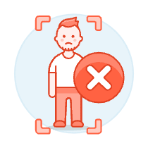 Avatar Red Remove 2 3 Illustration from UX Colors Set