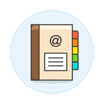 Contact Book 1 Illustration from UX Colors Set