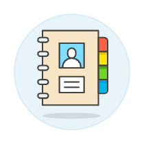 Contact Book 2 Illustration from UX Colors Set