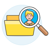 Folder Search 2 Illustration from UX Colors Set