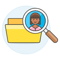 Folder Search 4 Illustration from UX Colors Set