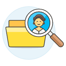 Folder Search 6 Illustration from UX Colors Set