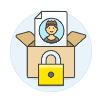 Document Box Lock 1 Illustration from UX Colors Set