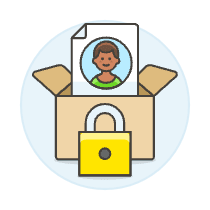 Document Box Lock 3 Illustration from UX Colors Set