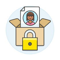 Document Box Lock 4 Illustration from UX Colors Set
