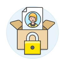 Document Box Lock 5 Illustration from UX Colors Set