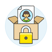 Document Box Lock 6 Illustration from UX Colors Set