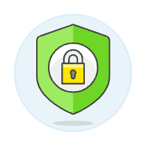 Padlock Shield Illustration from UX Colors Set