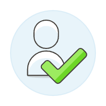 Avatar Neutral Check Illustration from UX Colors Set