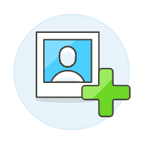 Avatar Neutral Frame Add Illustration from UX Colors Set