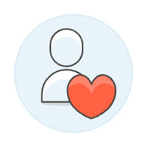 Avatar Neutral Heart Illustration from UX Colors Set