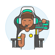 Player Fighting 6 Illustration from UX Colors Set