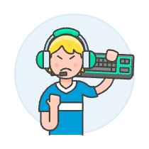 Player Fighting 8 Illustration from UX Colors Set