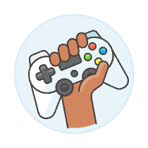 Player Gamepad 2 Illustration from UX Colors Set