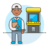 Game Arcade 3 Illustration from UX Colors Set