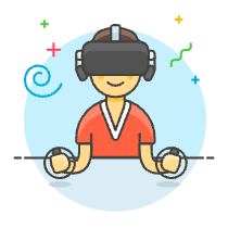 Playing VR 3 Illustration from UX Colors Set