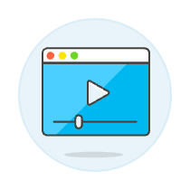 Video Player App Illustration from UX Colors Set