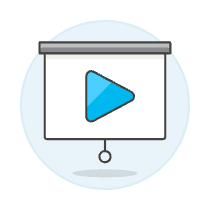 Video Projector Illustration from UX Colors Set