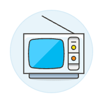 Television Vintage 2 Illustration from UX Colors Set