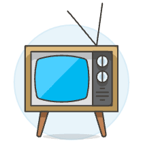Television Vintage 5 Illustration from UX Colors Set