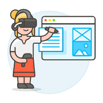 Vr App Devolopment 4 Illustration from UX Colors Set