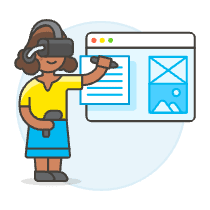Vr App Devolopment 5 Illustration from UX Colors Set