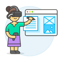 Vr App Devolopment 6 Illustration from UX Colors Set