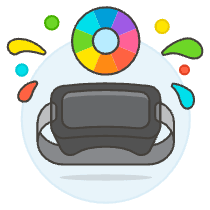 Vr Coloring Illustration from UX Colors Set