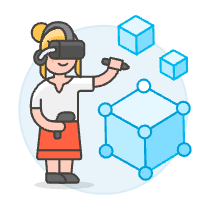 Vr Modelling 3 4 Illustration from UX Colors Set