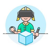 Vr Modelling 4 4 Illustration from UX Colors Set
