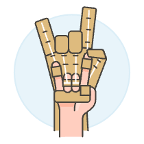 Robotic Hand Prototype 1 Illustration from UX Colors Set