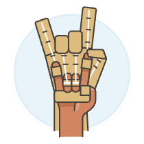 Robotic Hand Prototype 3 Illustration from UX Colors Set