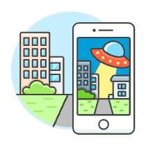 Ar Scenario Illustration from UX Colors Set