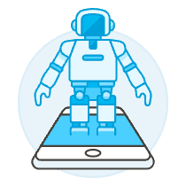 Hologram Robot 1 Illustration from UX Colors Set