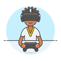 Vr Gaming 2 2 Illustration from UX Colors Set