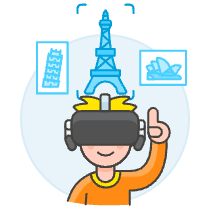 Vr Destination 1 Illustration from UX Colors Set