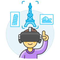 Vr Destination 3 Illustration from UX Colors Set