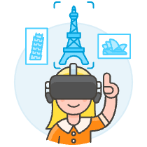 Vr Destination 4 Illustration from UX Colors Set