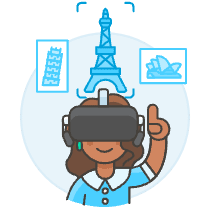 Vr Destination 5 Illustration from UX Colors Set