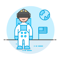Vr Moon 1 Illustration from UX Colors Set