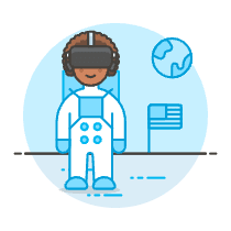 Vr Moon 2 Illustration from UX Colors Set