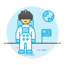 Vr Moon 3 Illustration from UX Colors Set